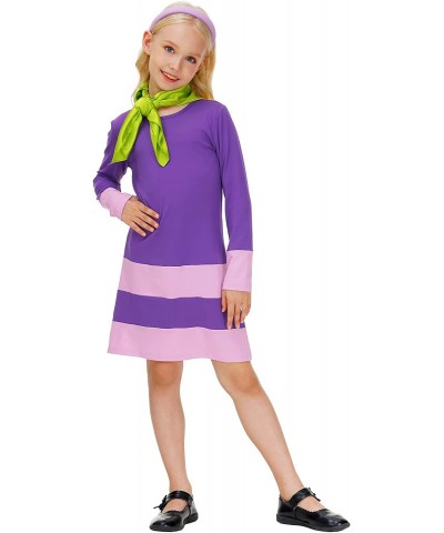 Girls Halloween Costume Party Outfit with Scarf and Headband 5-14 Years $40.60 Kids' Costumes