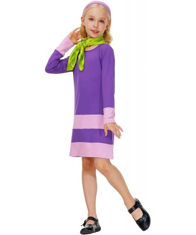 Girls Halloween Costume Party Outfit with Scarf and Headband 5-14 Years $40.60 Kids' Costumes