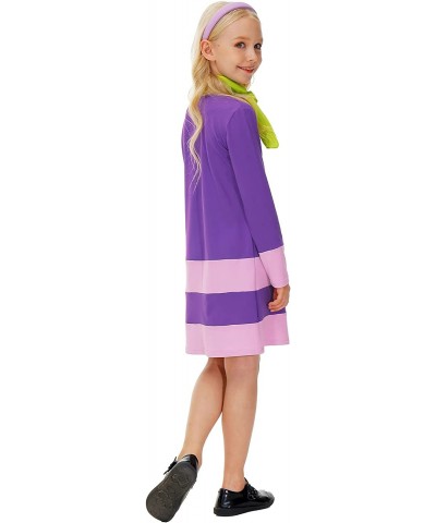 Girls Halloween Costume Party Outfit with Scarf and Headband 5-14 Years $40.60 Kids' Costumes