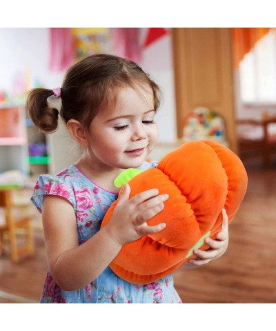 4 Pieces Stuffed Pumpkin Fluffy Pumpkin Plush Toy Thanksgiving Halloween Pumpkins Decorative Couch Throw Pillow Pumpkin Toys ...