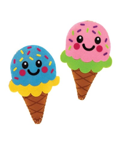 FE391 Ice Cream Cushion Sewing Kits - Pack of 2 Sewing Set for Children Creative Activities for Kids Ideal Arts and Crafts Pr...