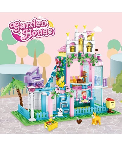 Garden House Building Block Set Toy for Kids 598pcs Expandable House Building Blocks for Girls Boys 6-12 Building Bricks Toy ...