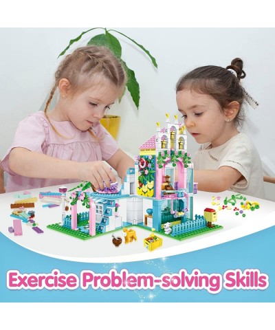 Garden House Building Block Set Toy for Kids 598pcs Expandable House Building Blocks for Girls Boys 6-12 Building Bricks Toy ...