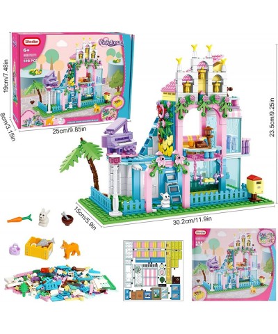 Garden House Building Block Set Toy for Kids 598pcs Expandable House Building Blocks for Girls Boys 6-12 Building Bricks Toy ...