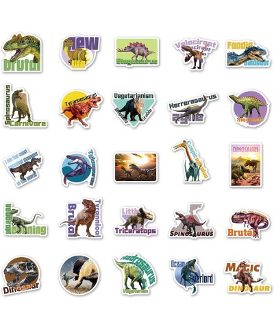 100 PCS Dinosaur Stickers Dinosaur Waterproof Stickers Vinyl Stickers for Water Bottle Laptop Phone Skateboard Stickers for T...