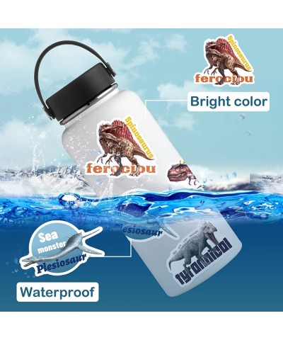 100 PCS Dinosaur Stickers Dinosaur Waterproof Stickers Vinyl Stickers for Water Bottle Laptop Phone Skateboard Stickers for T...