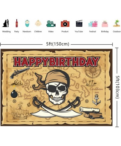 Pirate Party Decorations Pirate Birthday Party Supplies Pirate Themed Party Decorations Include Pirate Themed Backdrop Tablec...