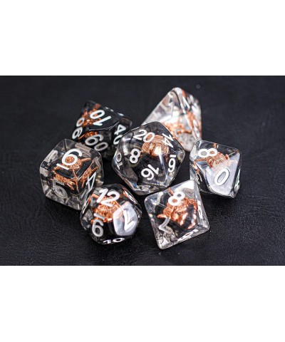 Black Rogue Pirate DND Dice Set for Dungeons and Dragons Gifts D&D D and D Pathfinder Accessories D20 Polyhedral Resin Dice M...