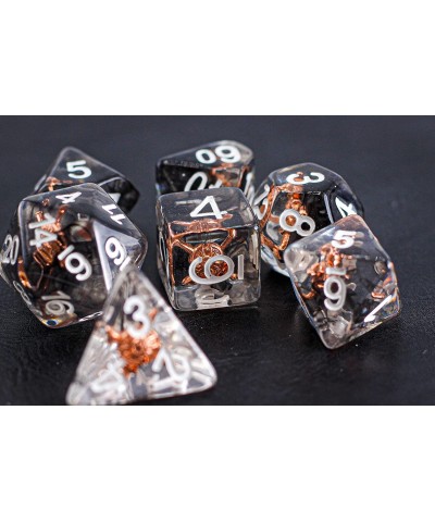 Black Rogue Pirate DND Dice Set for Dungeons and Dragons Gifts D&D D and D Pathfinder Accessories D20 Polyhedral Resin Dice M...