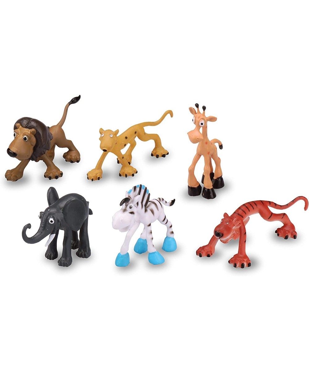 Preschool Safari Animal Figures. Lion Zebra Leopard Giraffe Elephant Tiger Baby Zoo Toy Playset $17.54 Play Figure Playsets