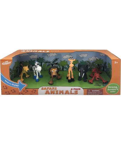 Preschool Safari Animal Figures. Lion Zebra Leopard Giraffe Elephant Tiger Baby Zoo Toy Playset $17.54 Play Figure Playsets