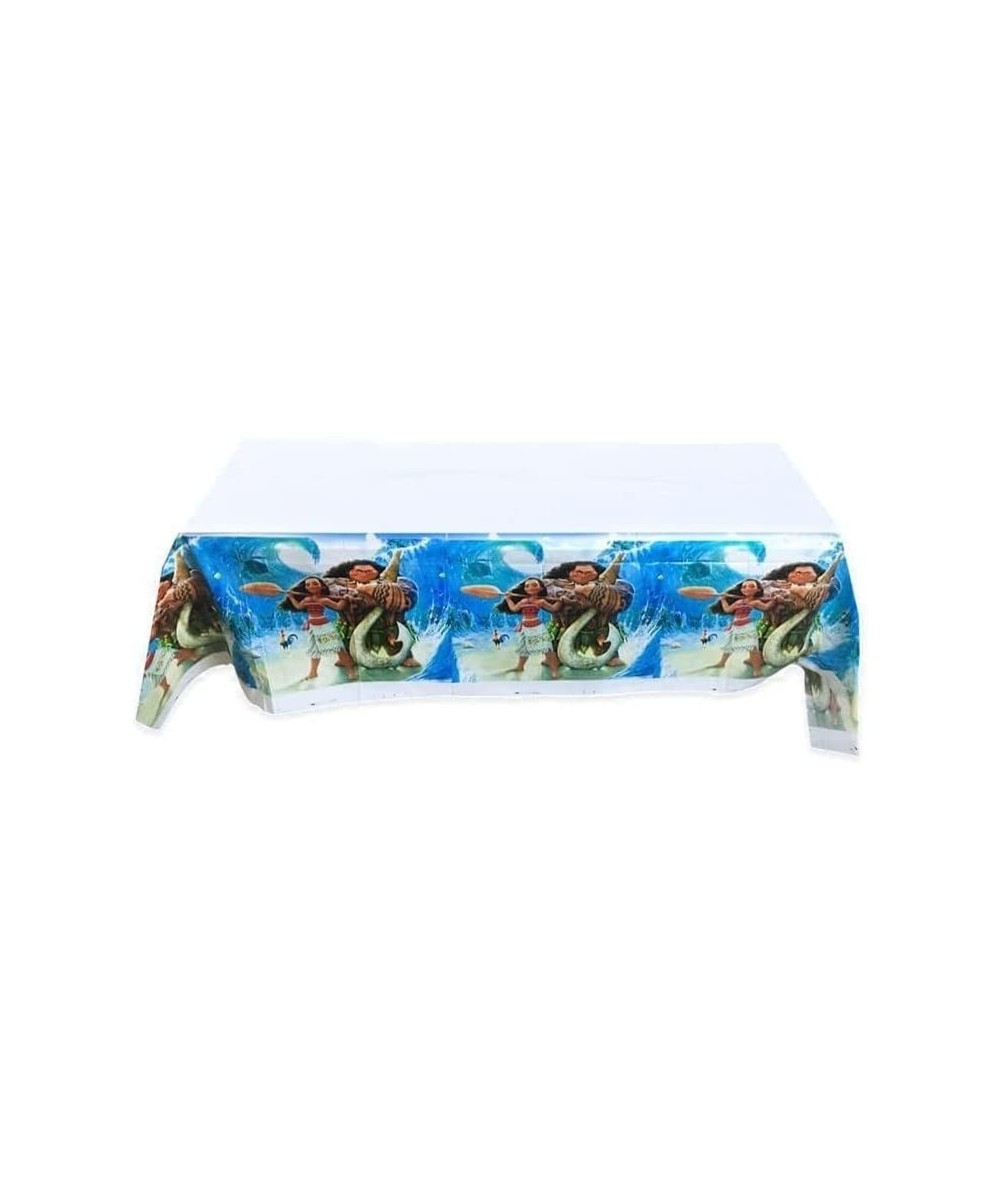 1pcs Moana Tablecloth Disposable Tablecover Birthday Party Supplies and Decorations for Kid Boy Baby Shower Rectangle Tables ...