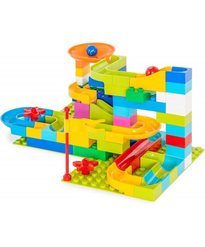 97-Piece Marble Maze Run Racetrack Puzzle Construction Game Set STEM Toy w/ 4 Balls $66.25 Marble Runs