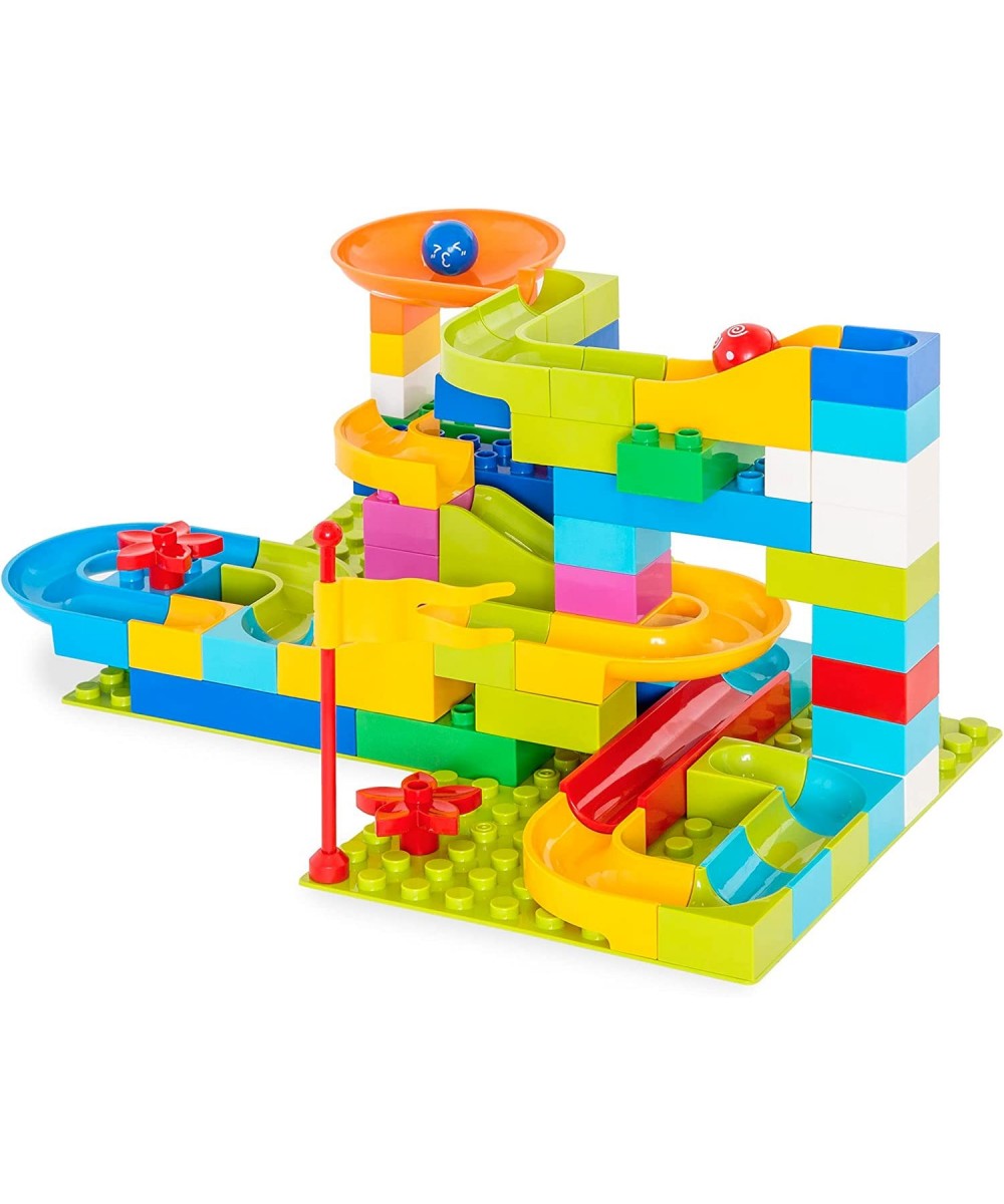 97-Piece Marble Maze Run Racetrack Puzzle Construction Game Set STEM Toy w/ 4 Balls $66.25 Marble Runs