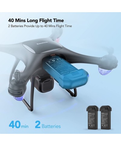 Drone with Camera for Adults 1080P Beginner Drone with 2 Batteries 40 Mins Flight Time RC Quadcopter with One Key Fly Altitud...