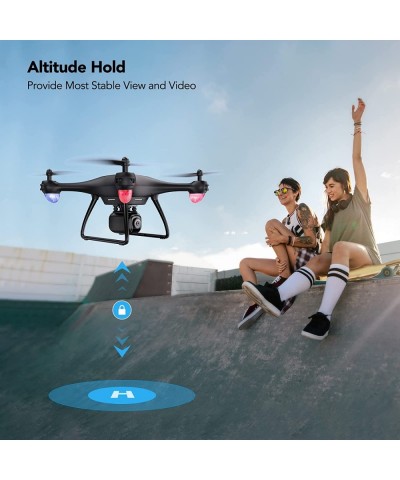 Drone with Camera for Adults 1080P Beginner Drone with 2 Batteries 40 Mins Flight Time RC Quadcopter with One Key Fly Altitud...