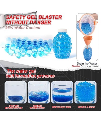 Gel Ball Blaster Full Auto Splatter Ball Blasters with 50000 Water Beads Splatter Ball Blaster for Outdoor Activities Shootin...