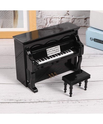 Kids Piano Musical Instrument Toy Piano Music Box Black Color Musical Model Upright Piano for Home Office Great Gift for Girl...