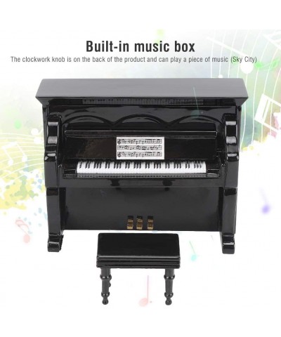 Kids Piano Musical Instrument Toy Piano Music Box Black Color Musical Model Upright Piano for Home Office Great Gift for Girl...