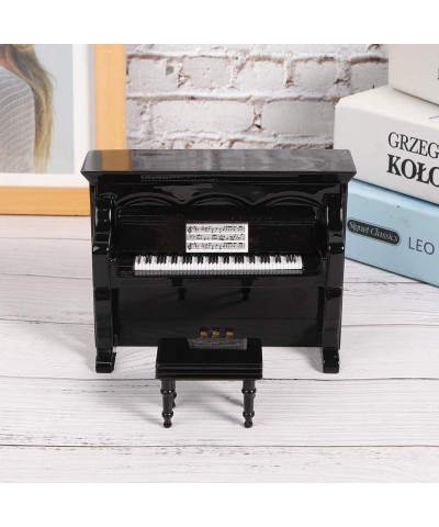 Kids Piano Musical Instrument Toy Piano Music Box Black Color Musical Model Upright Piano for Home Office Great Gift for Girl...