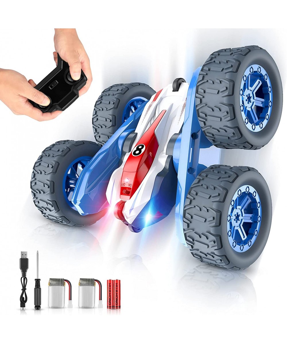 Remote Control Car for Boys RC Cars Stunt Car Kids Toy 360° Flips Double Sided Rotating 4WD 2.4Ghz Sharp Dual-Color Headlight...