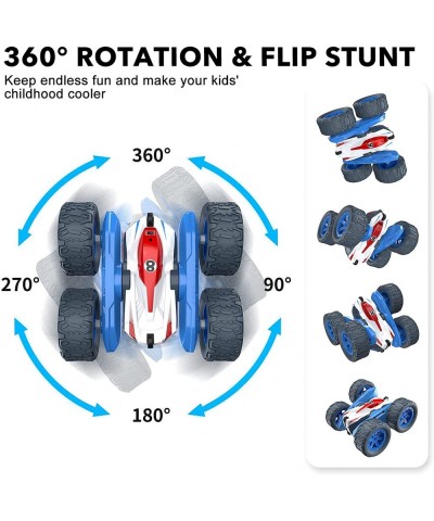 Remote Control Car for Boys RC Cars Stunt Car Kids Toy 360° Flips Double Sided Rotating 4WD 2.4Ghz Sharp Dual-Color Headlight...