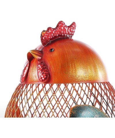 Money Bank Rooster Iron Handmade Piggy Coin Bank Practical Craft Home Decoration $34.00 Kids' Money Banks