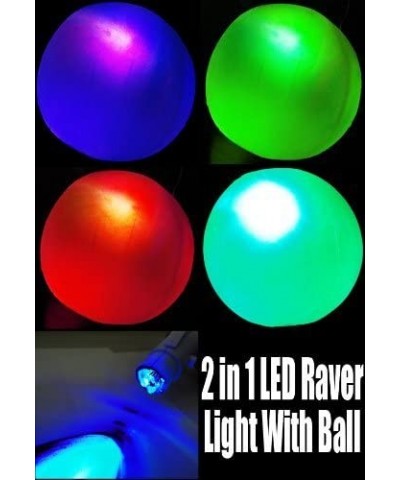 Inflatable LED Flashing Multicolor 12 Inch Beach Ball or Decorative Lantern $15.94 Toy Sports Products