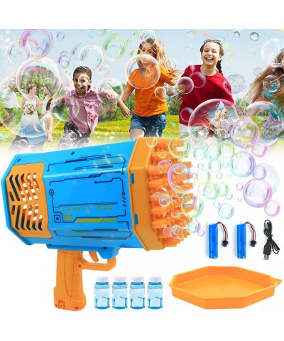 69-Hole Bubble Machine with LED Light | Electric Automatic Bubble Maker for Kids Summer Indoor Outdoor Bubble Blower Bubble M...