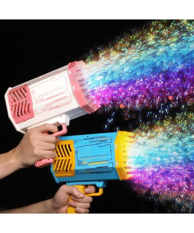 69-Hole Bubble Machine with LED Light | Electric Automatic Bubble Maker for Kids Summer Indoor Outdoor Bubble Blower Bubble M...