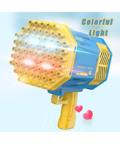 69-Hole Bubble Machine with LED Light | Electric Automatic Bubble Maker for Kids Summer Indoor Outdoor Bubble Blower Bubble M...