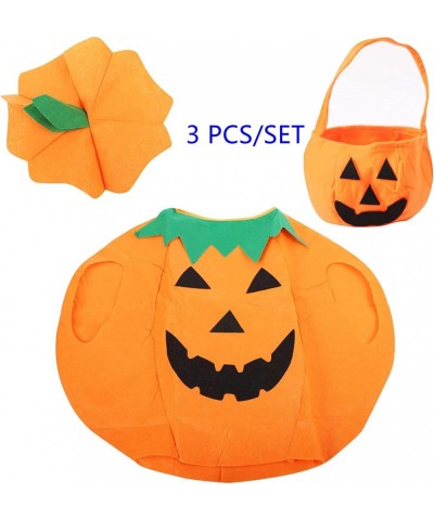 3PCS Halloween Cosplay Pumpkin Costume for Kids Children Cosplay Party Clothes $34.03 Kids' Costumes