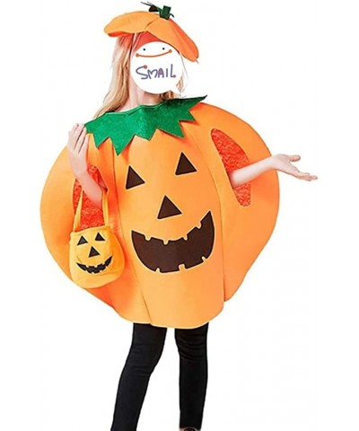 3PCS Halloween Cosplay Pumpkin Costume for Kids Children Cosplay Party Clothes $34.03 Kids' Costumes