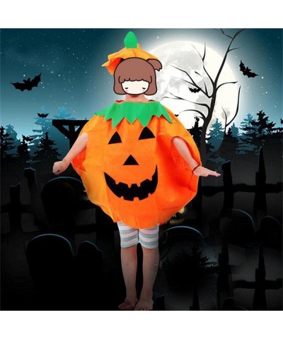 3PCS Halloween Cosplay Pumpkin Costume for Kids Children Cosplay Party Clothes $34.03 Kids' Costumes