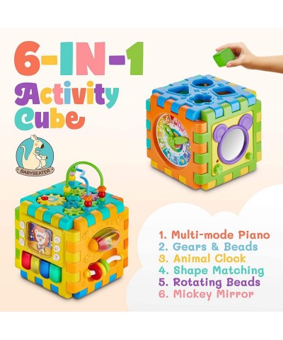 Baby Activity Cube – 6-in-1 Multi-Assembly Activity Square for Babies 10m+ – BPA-Free Play Cube for Infants & Toddlers Teache...