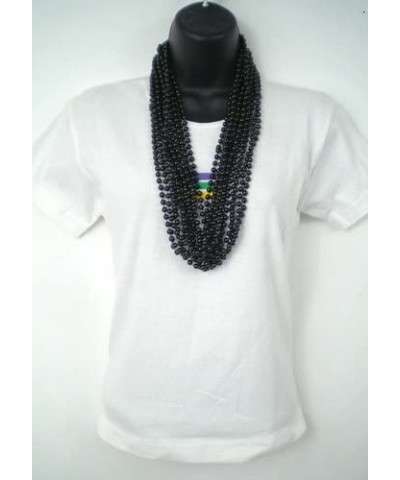 33 inch 07mm Round Black Mardi Gras Beads - 6 Dozen (72 Necklaces) $24.43 Kids' Dress-Up Accessories