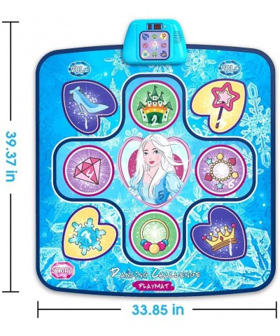 Dance Mat Toys for 3-12 Year Old Girls Popular Frozen Themed Dance Pad Music Games for Kids Contains 5 Modes and 3 Challenge ...