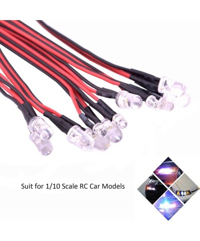 12 RC Car LED Lighting Kit Steering Brake Simulation Flash Light for 1/10 Scale Models Yokomo Tamiya HSP HPI AXIAL RC4WD Trax...