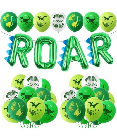 Dinosaur Party Decorations Balloons Roar Birthday Supplies Safari Jungle Banner For Boy Foil Safari $20.94 Kids' Party Decora...