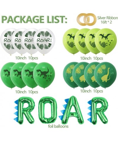 Dinosaur Party Decorations Balloons Roar Birthday Supplies Safari Jungle Banner For Boy Foil Safari $20.94 Kids' Party Decora...