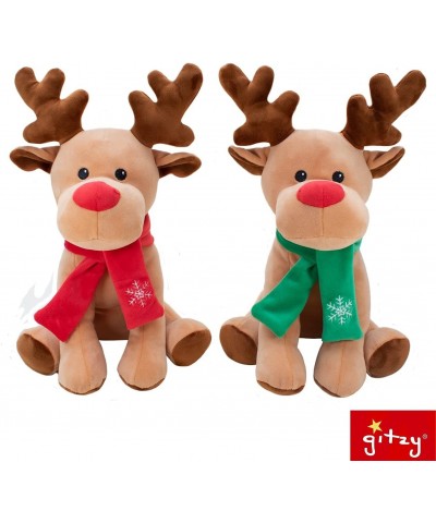 Holiday Reindeer - Christmas Reindeer Stuffed Animal - Cute Plushies for Adults and Kids - Adorable Soft Festive Reindeer wit...