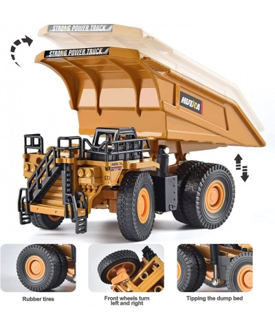 1/60 Scale Diecast Metal Dump Truck Toy Mini Construction Vehicles Small Play Truck Toy for Boys Kids $28.73 Kids' Play Trucks