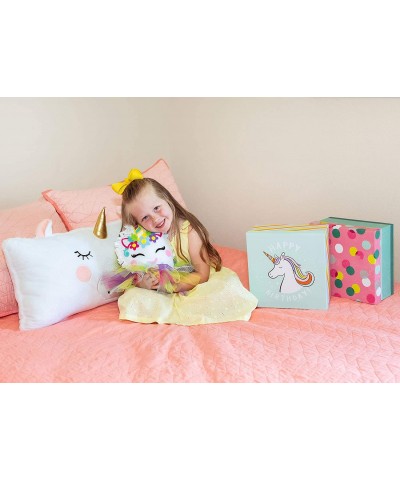 Unicorn Pillow Craft – DIY Cute Colorful Fleece Knot Pillow Kit – No-Sew Easy-to-Make Arts and Craft Kit for Kids– Unicorn Be...