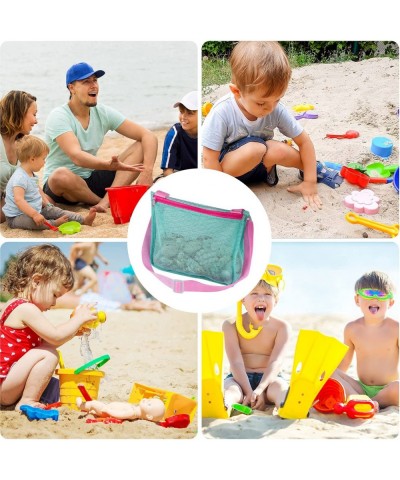 Beach Toys Shell Bags Kids Shell Collecting Bag Beach Sand Toy Totes for Holding Shells Beach Toys 3 Pcs Colorful Mesh Beach ...