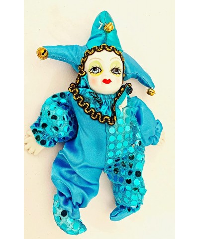 Porcelain Baby Clown Doll Mardi Gras New Orleans (Baby Blue) $20.61 Dolls