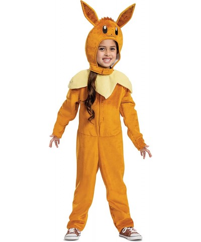 Eevee Costume for Kids Official Pokemon Costume Hooded Jumpsuit $27.09 Kids' Costumes