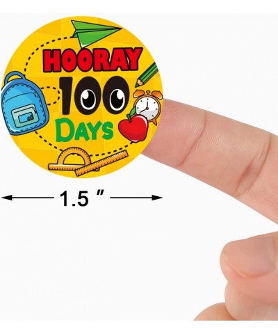 210 Pcs 100 Days of School Stickers Hooray 100 Days & 100th Day Smarter Motivational Stickers for Educational Activities Scho...