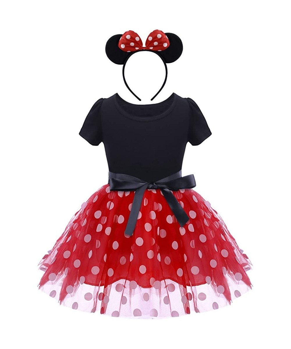 Kids Baby Girls Mouse Birthday Outfit Polka Dots Dress Headband Cake Smash Halloween Cosplay Costume Photo Shoot 1-6T $34.96 ...