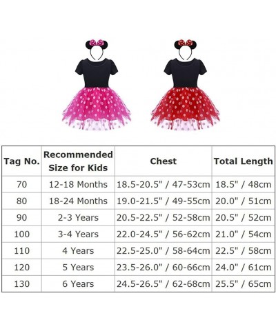 Kids Baby Girls Mouse Birthday Outfit Polka Dots Dress Headband Cake Smash Halloween Cosplay Costume Photo Shoot 1-6T $34.96 ...