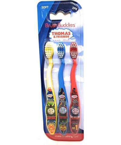 Thomas the Train & Friends Soft Toothbrushes 3 Pack (Blue Yellow Red) $14.04 Kids' Play Trains & Trams